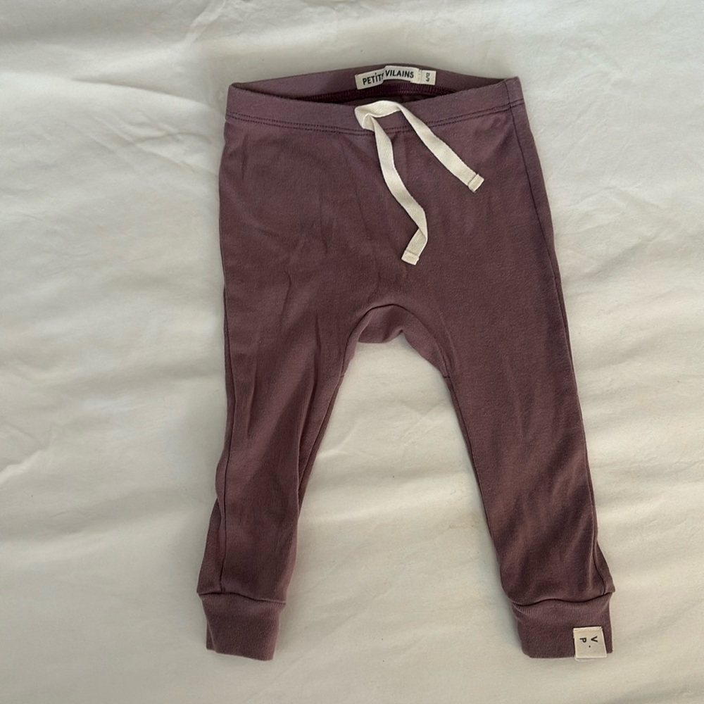 Made in Canada Petits Vilains Leggings Purple 6-12 months